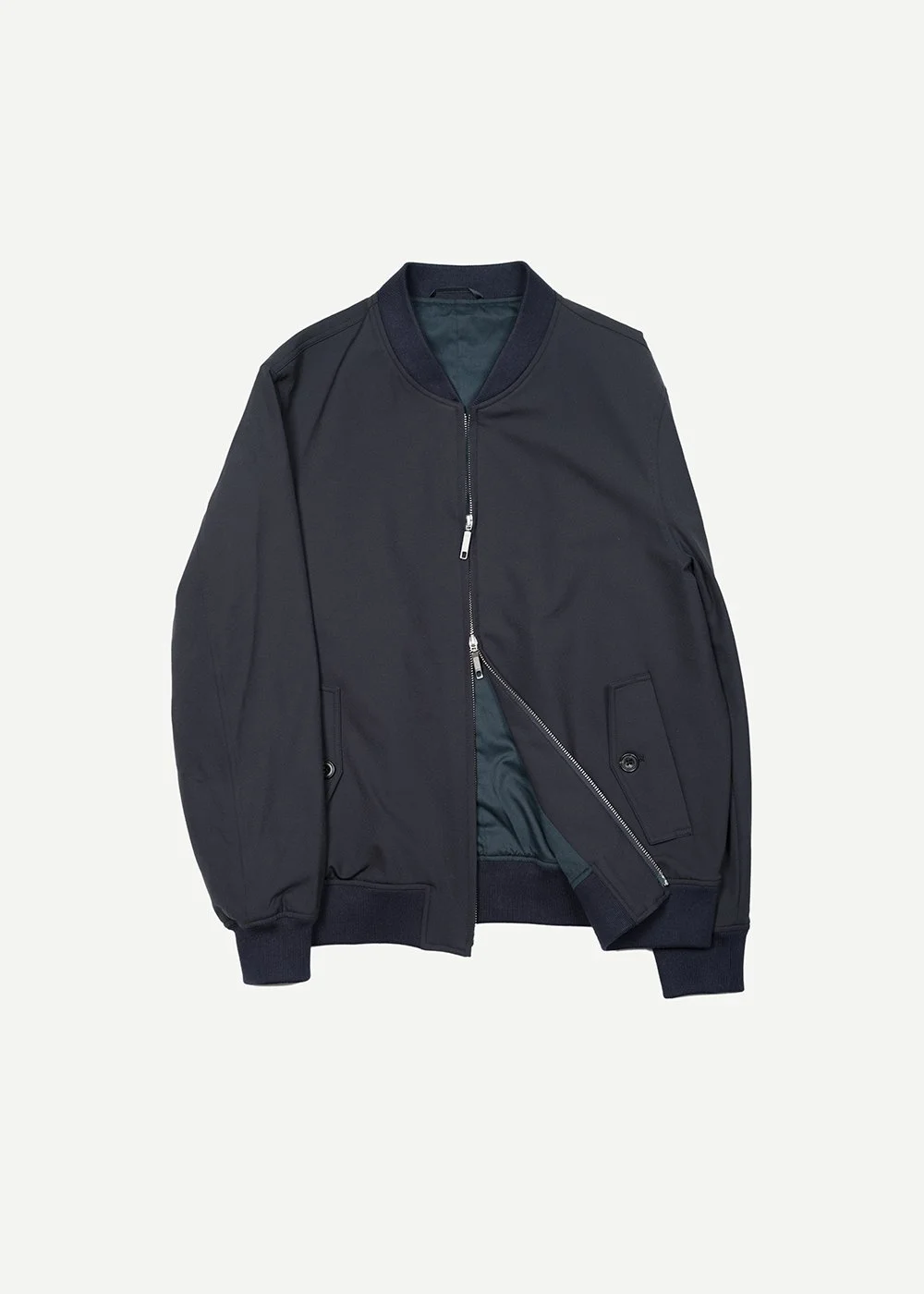 24AW ENCOMING BACK PLEATED BLOUSON ENCOMING Jacket Dark Grey